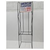 American Classifieds Store Display Rack  12 x 42'