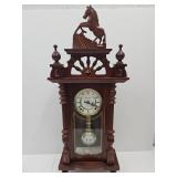 Westminster Chime Clock   w Horse 13 x 33' h