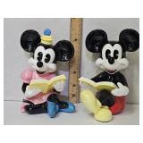 2 Mickey & Minnie Sitting Reading