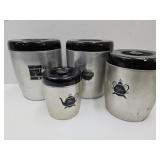 4 Pc. Aluminium Canister Set