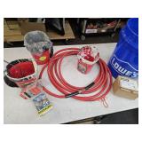 Air Hose Bucket with Painting Supplies