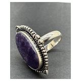 925 Agate Ring