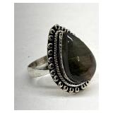 925 Labradorite Ring