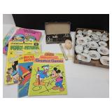 VTG Play Porcelain Dishes, Disney & Mickey Books+