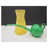 MCM 8' h Yellow String Spaghetti  Vase & Waterer