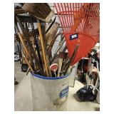Large Lot of Lawn & Garden Tools (Not the Barrel)
