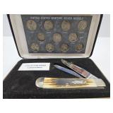 W.R. Case XX Pocket Knife w Silver  War Nickels