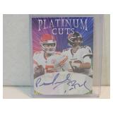 Platinum Cuts Patrick Mahomes Tom Brady Facsimile
