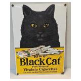 Black Cat Metal Sign 9' 12'