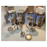 Indian Figures & Tin Cups