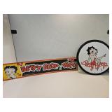 2 Betty Boop Metal Signs 12' - 24' W