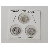 3 Grams .999 Fine Silver