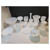 Lot of Milk Glass