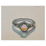 New 925 Sterling Moonstone Ring Sz 9