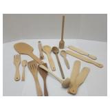 Lot Of Kitchen Utensils See Sz Of Butter Paddle