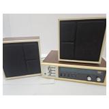 Vintage RCA Stereo Reciever w Speakers See Pic