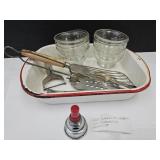 Pyrex Dishes, Bakelite, Whistle, Porcelain Enamel+