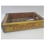 Vintage 1966 Coca Cola Adv.  Wood Crate