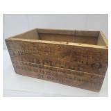 Primitive Adv  CRACKERS Wood Crate 24 x11"h