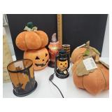 Halloween  Bucket,  Plush Pumpkins, Scarecrow +