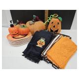 Halloween Plates,Tablecloth, Towels, Soap Dispense