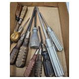 VTG Wood Handle Screw Drivers , Tuffy T Handle