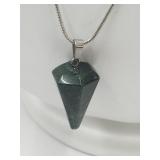 Natural Stone Pendant on Chain