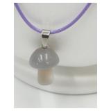 Opalite Mushroom on Cord Necklace