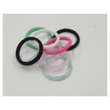 Silicone Ladies Ring Set Sz 7