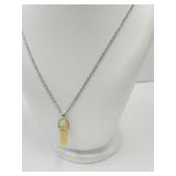Yellow Crystal Point on Chain