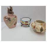 SouthWestern Signed Pottery Bowl , Planter & Ital