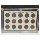 1959 -1964 Lincoln Head Memorial Cents Penny Set