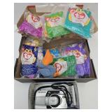 TY Beanie Babies in Bags & Olympus Camera