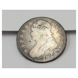 1824 Silver Bust Half Dollar