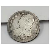 1833 Silver Bust Hald Dollar Coin