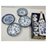 NO SHIPPING Sealed Japanese  Decanter & Plates