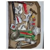 VTG Cookie Cutters, Aluminium Ladle, Bottle Opener