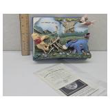 Winnie the Pooh A Blustery Day Plate w COA