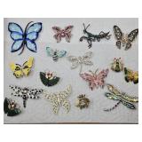Costume Jewelry Butterfly Brooches / Pins Jade +