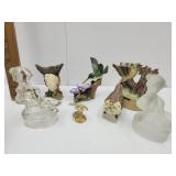 Bird Collection24kGP, Eagle +  Glass Hummels