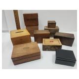 Lot of VTG Boxes Sewing, Dresser Boxes, Recipe +