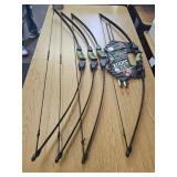 Lot of 4 Youth Archery Bows