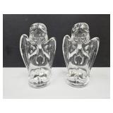 2 Fenton Glass Angels 3 1/2" high