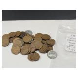50 Wheat Pennies From the 40