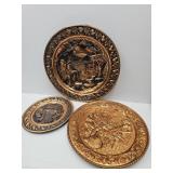 Set  of 3 Coppercraft Guild Wall Decorb 12.5-20"w