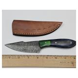 Damascus Knife with Sheath