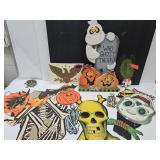 Halloween Sign, Hanging Skeletons, Turkeys  +