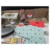 Half Pint Coin Bank ,Full Powder Tin, Musical Box+