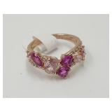 10KG Over Jewelers Bronze Multicolor Ring Sz 7