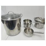 Large Tramontina Stock Pot 13.5" h & Pans